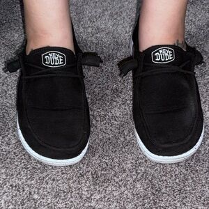 Hey Dude Black Slip-On Sneakers